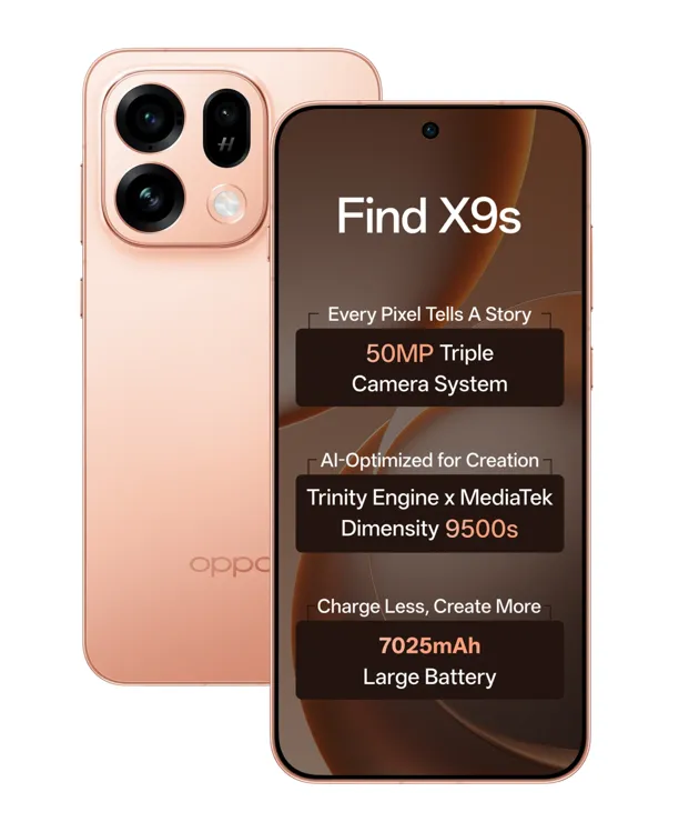 OPPO Find X9s 5G (Sunset Orange, 512 GB) (12 GB RAM)
